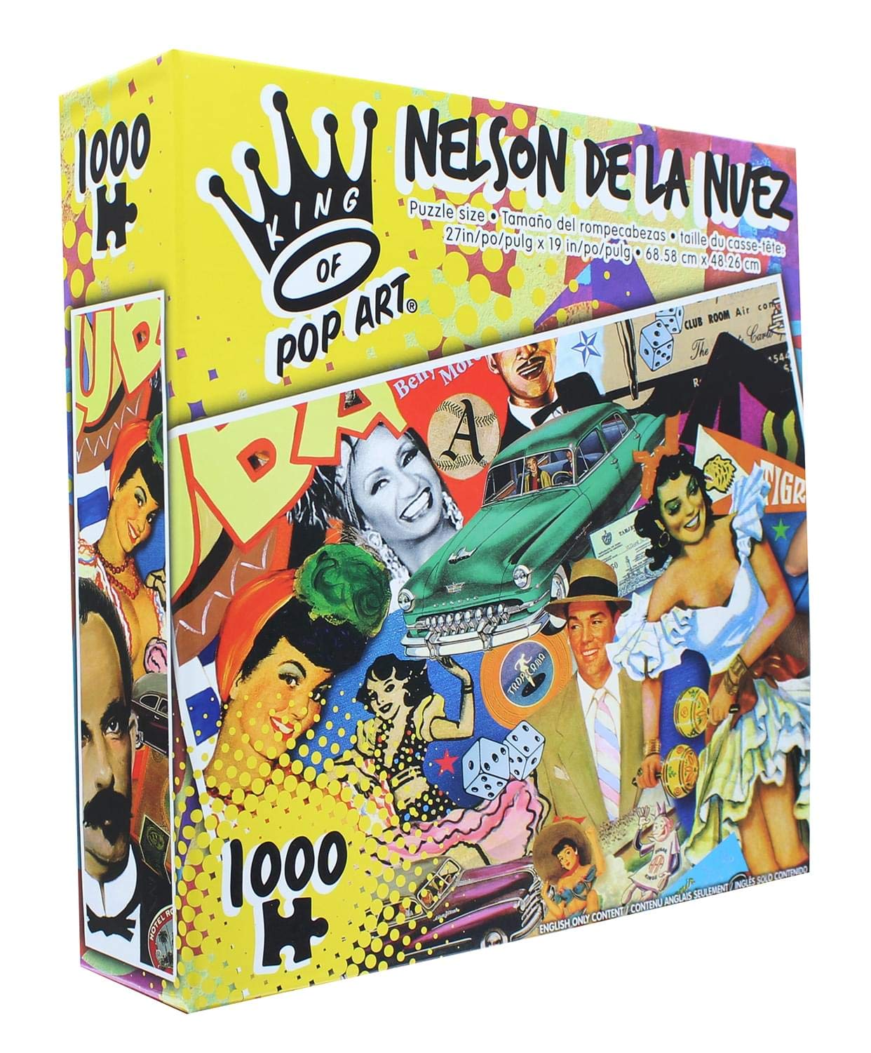 Amazon.com: Nelson De La Nuez King of Pop Art 1000 Piece Jigsaw